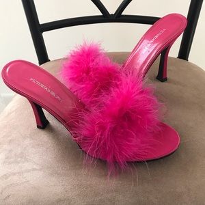 Vintage Victoria’s Secret boudoir feather heels